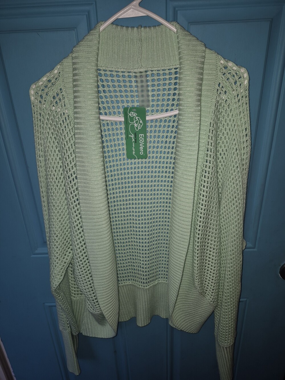 Zuda EcoVero Open Stitch Knit Cardigan Shrug XL #207